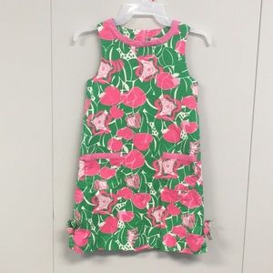 Lilly Pulitzer girl’s apple print shift dress